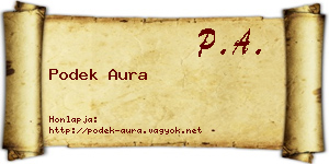 Podek Aura névjegykártya